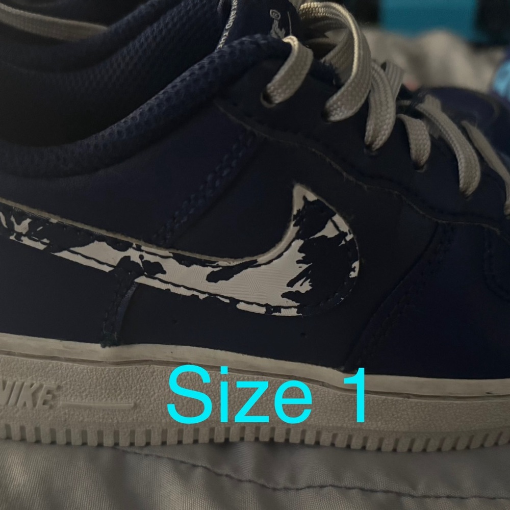 Nike Navy and White Athletic Shoes